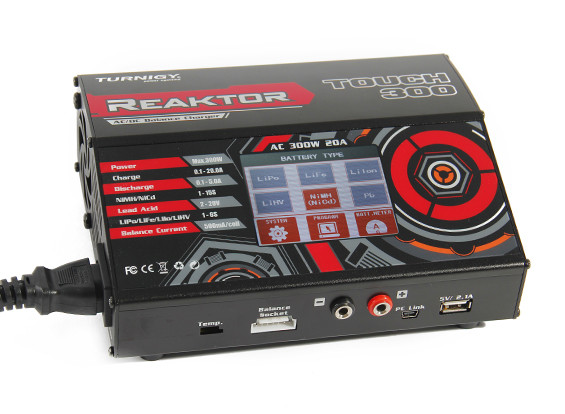 Turnigy Reaktor Touch 300 AC/DC 20A 1~6S 300W Touch Screen Balance