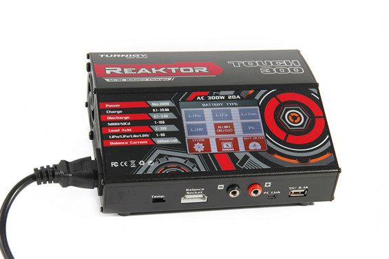 Turnigy Reaktor Touch 300 AC/DC 20A 1~6S 300W Touch Screen Balance
