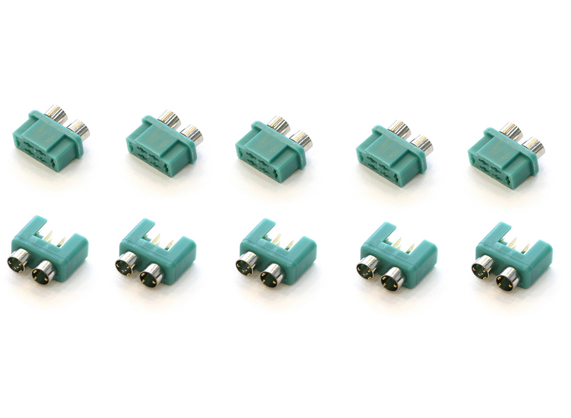 MPX Male/Female Gold Plated Connectors w/Solder Ring (5 pairs) hobbyking