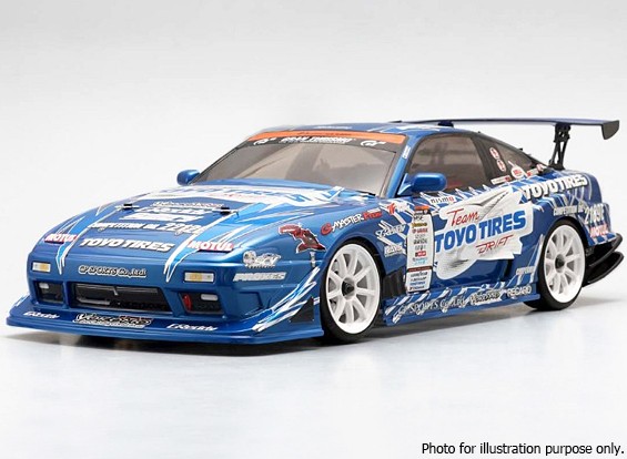 Yokomo 1/10-Team Toyo Tires Drift w / GP Sports 180SX Clear