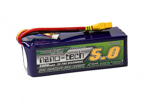 Turnigy nano-tech 5000mAh 6S 35~70C Lipo Pack w/XT-90