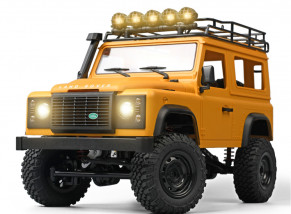 MNRC (RTR) MN99S 1/12th Scale 2.4GHz Land Rover Defender D90 4WD Off-Road Crawler w/Upgraded TX, Gears & Wheel Rims (Yellow) 
