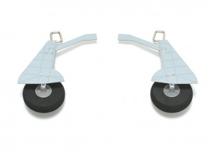 H-King Hawker Hurricane Mk IIB 750mm Replacement Main Landing Gear Set w/Wheels