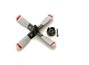 AVIOS C-130 V2 Replacement 6.5x5 4 Blade Reverse Pitch Propeller w/Backplate & Screw