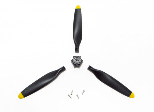 H-King Hawker Hurricane Mk IIB (PNF) 750mm (30") Replacement 3 Blade Propeller Assembly