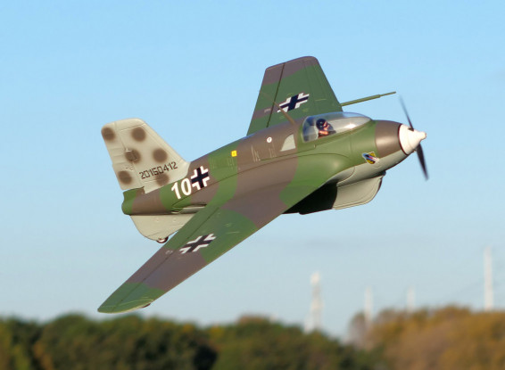 Durafly (PNF) Me-163B V2 "White 10" WWII Abfangjäger EPO 950mm