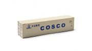HO Scale 40ft Shipping Container (COSCO) side view
