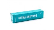 HO Scale 40ft Shipping Container (CHINA SHIPPING) side view