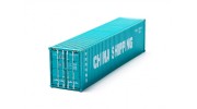 HO Scale 40ft Shipping Container (CHINA SHIPPING) rear view