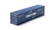 HO Scale 40ft Shipping Container (CMA CGM) rear view