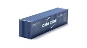 HO Scale 40ft Shipping Container (CMA CGM) front view