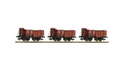 Roco/Fleischmann HO 3 Piece Wagon Set Type Omp (DRG)