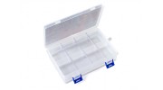 Large 8 Compartment Parts Box with Latching Lid (open)