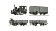 Roco/Fleischmann HO Class 85 Steam Locomotive "“Kaiserzeit”" with 3 Wagons KKStB Epoch 1 (DCC Ready)