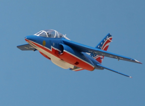 XFLY (PNF) Alpha Jet "Patrouille de France" w/80mm 12 Blade EDF Fan & 6S Power System EPO 970mm