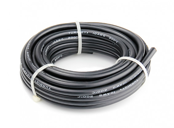 Turnigy High Quality 10AWG Silicone Wire 5m (Black)