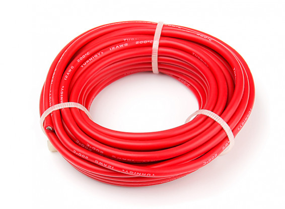 Turnigy High Quality 12AWG Silicone Wire 6m (Red)