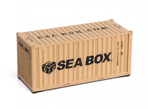 HO Scale 20ft  Shipping Container (Seabox beige)