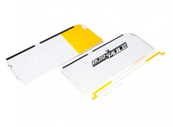 Avios BushMule - Outer Wing Set w/Stickers and LEDs (Yellow/Grey)