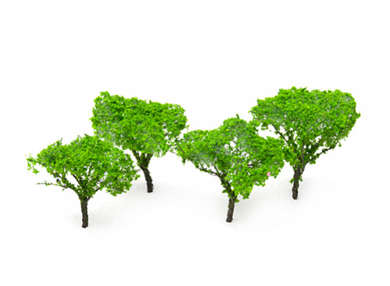 HobbyKing™ 65mm Light Green Scenic Wire Model Trees (4 pcs)