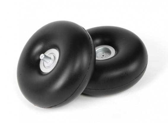 Rubber Foam Version of Tundra Wheels with Silver Hub
