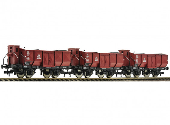 Roco/Fleischmann HO 3 Piece Gondola Wagon Set Deutsche Bundesbahn (DB)