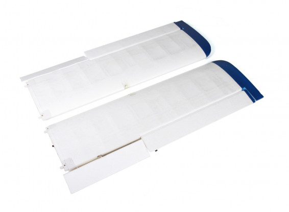Avios Grand Tundra - Main Wing Set w/Spars and LEDs (Blue/Silver)