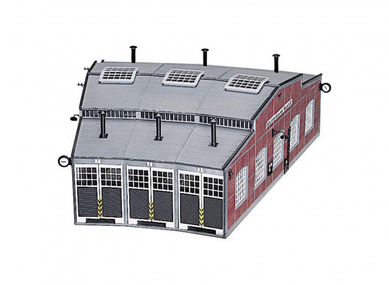 Roco/Fleischmann HO Scale Locomotive Roundhouse Shed Kit