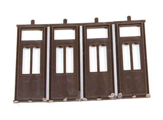 Micro Engineering HO Scale Double Arch Window Transom Doors (80-062)