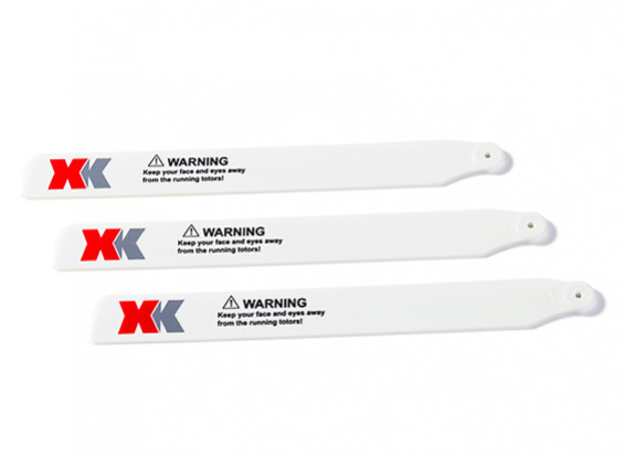 XK K123 AS350 Ecureuil Brushless RC Mini Helicopter Replacement Main Rotor Blades (3pcs)