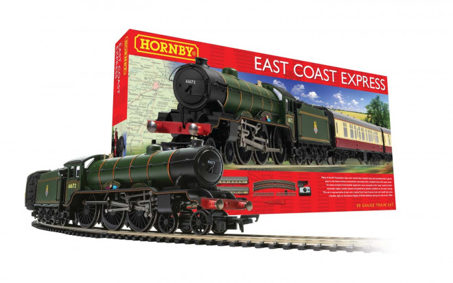 Hornby East Coast Express OO Gauge Train Set DCC Ready (UK plug) 1