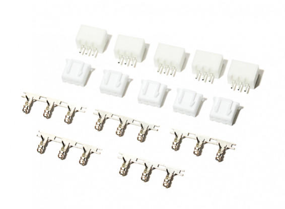 3 Pin (2S) JST-XH Balance Connectors Male/Female (5 pairs)