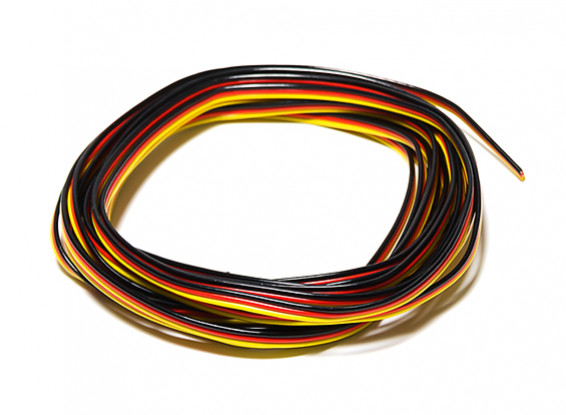 22AWG PVC Servo Wire 5mtr (Red/Black/Yellow)