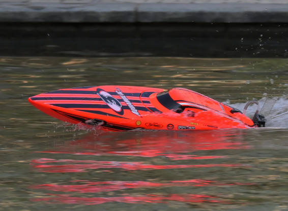 H-King (RTR) Marine Aquaholic V3 Brushless Deep Vee Racing Boat 730mm (Orange) Bundle Deal