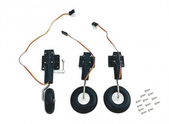 H-King FLYCAT V2 70mm EDF Jet Replacement Retract Set w/Wheels (3pcs)