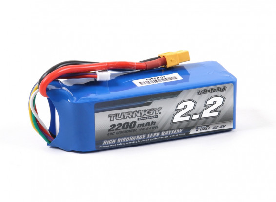 Turnigy 2200mAh 6S 40C LiPo Pack w/XT60 Connector (Battery)Back Reset Duplicate Save Save and Continue Edit