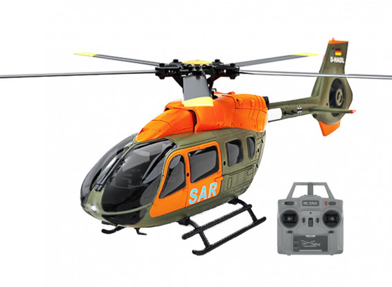 RC ERA C190 (RTF) H145 Flybarless RC Helicopter w/Tx, 6-Axis Gyro & Barometric Altitude Hold (Green/Orange)