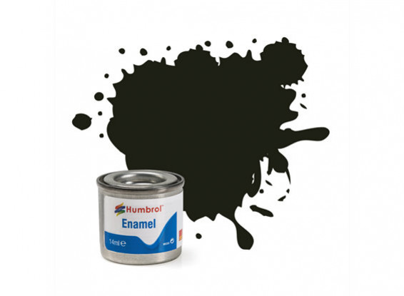 Humbrol 163 Dark Green Satin - 14ml Enamel Paint  AA1777