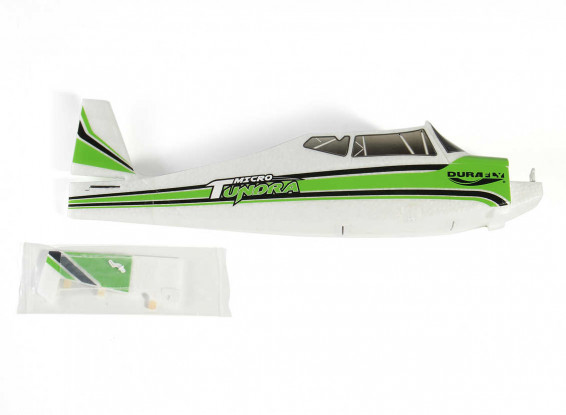 Durafly-Micro-Tundra-Classic-Green-Replacement-Fuselage-Battery Hatch-and-Rudder-9898000016-0