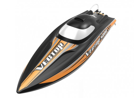 VolantexRC  Vector SR80 PNP 67km/h Brushless motor with Auto Roll Back Function All Metal Hardwares 800mm 31.5" RC Boat  79804-Black