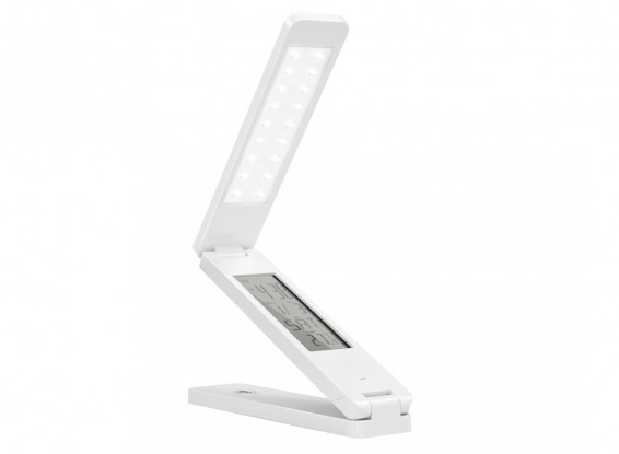 LED Table Reading Portable Smart Lamp With Clock Alarm Temp Adjustable Color & Brightness