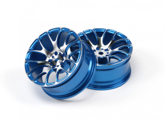 1/10 de aluminio Drift 7Y radios de la rueda (azul)