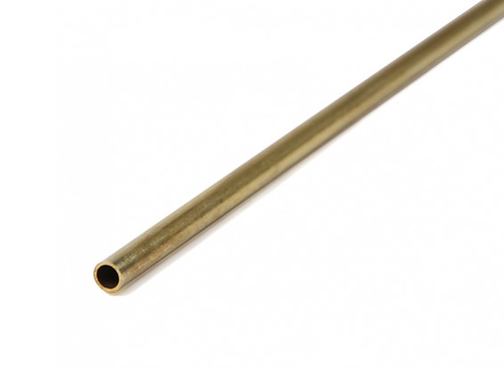 Redondo de cobre amarillo del tubo de 4 mm DE x .45mm
