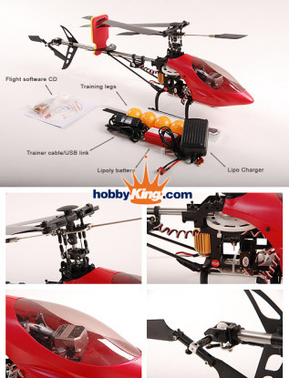 Arte-tecnología Falcon 3D CP, Gyro, v3 helicóptero