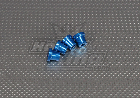 15 mm CNC pulgadas Standoff (M6,1 / 4 20) Azul