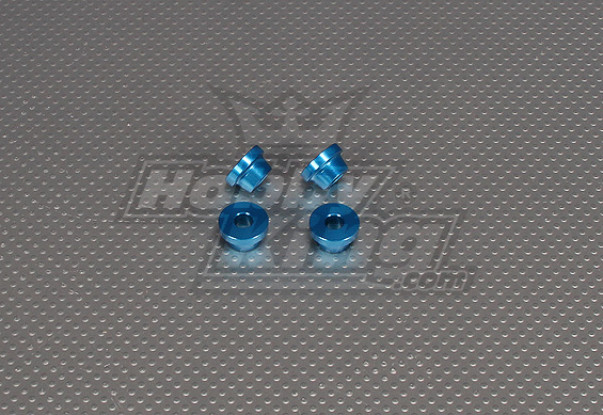 10 mm CNC pulgadas Standoff (M6,1 / 4 20) Azul