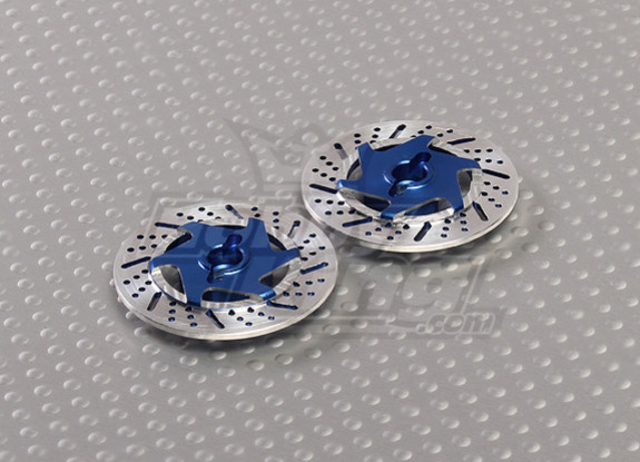 1/10 adaptadores de rueda del freno de disco de 12 mm Hex (azul - 2 piezas)