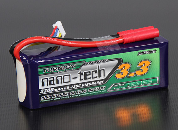 Turnigy nano-tech 3300mAh 4S 65 ~ 130C Lipo Paquete
