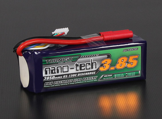 Turnigy nano-tech 3850mah 5S 65 ~ 130C Lipo Paquete