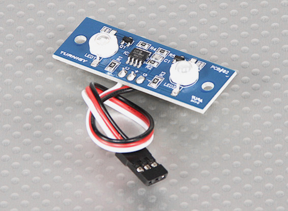 Dos LED Strobe PCB azul y blanca continua 3.3 ~ 5.5V